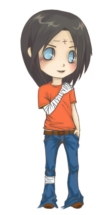 So cute chibi Neji-kun of the Hyuuga clan